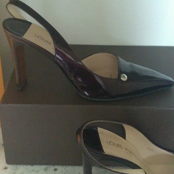 Authentic Louis Vuitton Vernis Slingbacks - Picture 3 of 6